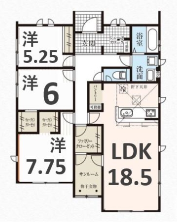 タクトホーム　伊勢崎市境女塚　2号棟